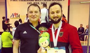 Hasim Celik mit Trainer Nurretin Yilmaz