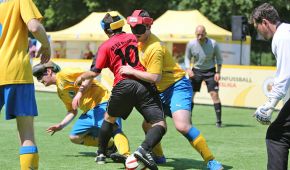 Blindenfussball: Marburg gegen Braunschweig
