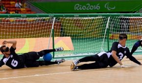 Starke Defensivleistung der Goalballer 2016 in Rio