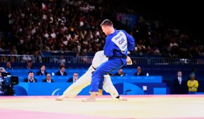 Daniel Goral im Duell auf der Matte beim Para Judo