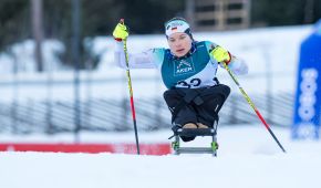 Anja Wicker beim Rennen