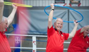 Herzsportgruppe in Aktion