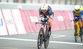 Para Radsportler Matthias Schindler in Aktion