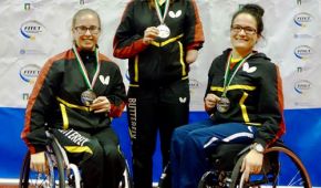 Die Medaillengewinner: Mikolaschek, Reeg und Hentig (es fehlt Thomas Brüchle)