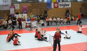Deutschland gegen Kroatien bei der Sitzvolleyball EM 2015