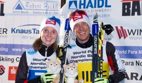 Clara Klug mit Begleitläufer Martin Härtl
