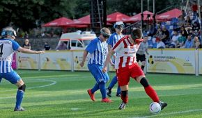 Spielszene beim Blindenfußball