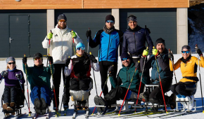 Das deutsche Para Kanu Team beim Para Ski Nordisch Lehrgang in Freiburg