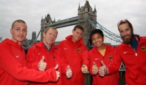 v.l. Florian Graser, Matthias Rosenkranz, Ralf Arnold, Tien-Fung Yap, Max Kirschbaum