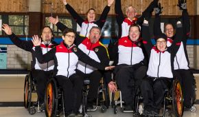 Das deutsche Rollstuhlcurling-Team