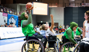 Catharina Weiß bei der Rollstuhlbasketball WM 2018 in Hamburg