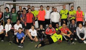 Gruppenbild bei der Veranstaltung Bewegung leben! – Fußball (er)leben!