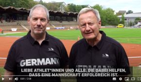 Friedhelm Julius Beucher und Dr. Karl Quade wenden sich an die Athlet*innen des Team Deutschland Paralympics