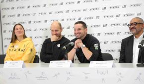 Das Panel mit Lisa Buckwitz, Dr. Andre Sander, Christian Baude und Idriss Gonschinska