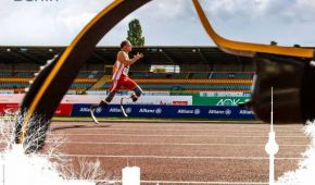 Plakat der 37. Internationalen Deutschen Meisterschaft Leichtathletik vom 19. bis zum 21. Juni 2015