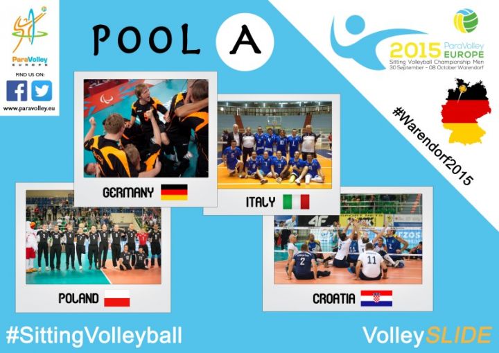 Teams der Sitzvolleyball-EM Pool A