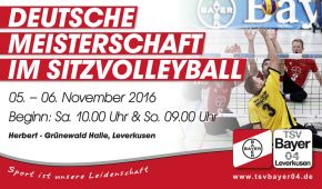 Banner Sitzvolleyball DM in Leverkusen