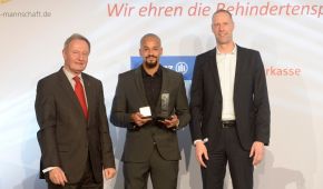 v.l: Friedhelm Julius Beucher, Léon Schäfer und Dr. Markus Nitsche © DBS/ Ralf Kuckuck