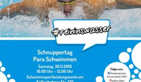 Flyer Schnuppertag Para Schwimmen