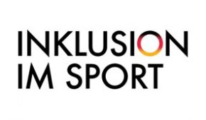 Schriftzug Inklusion im Sport