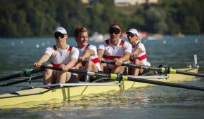 Mixed Vierer bei der Ruder-WM