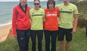 v.l.: Simone Lüth, Katrin Müller-Rottgardt, Juliane Mogge, Guide Noel Fiener