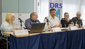 Von den Mitgliedern bestätigt - der DRS-Vorstand (v.l.n.r.): Ann-Katrin Gesellnsetter, Uwe Bartmann, Ulf Mehrens, Jean-Marc Clément  und Peter Richarz